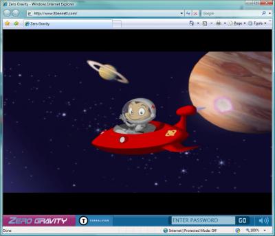 Zero Gravity - an application written in Silverlight 1.1 Alpha